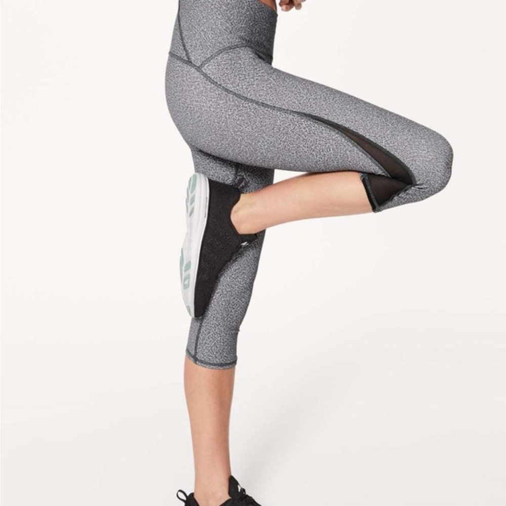 lululemon athletica Gray and Black Leggings
